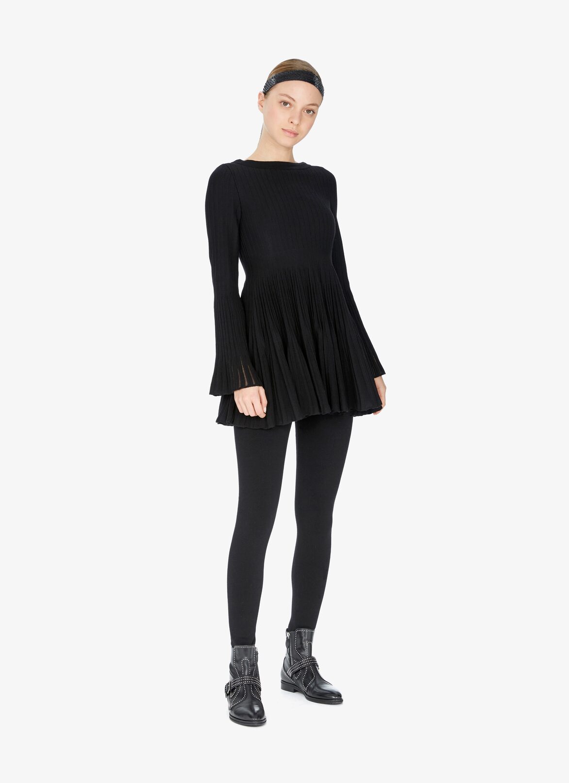 LONG SLEEVE TUNIC ENTRE DEUX BLACK ALAÏA BLACK  LONG SLEEVE TUNIC ENTRE DEUX BLACK